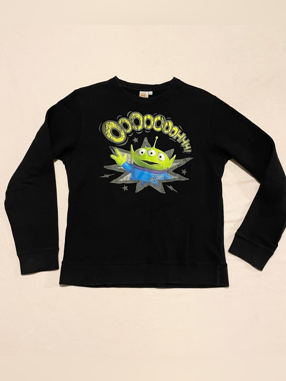 Disney Pixar Toy Story 3 Alien Ooooooh Graphic Crewneck Sweatshirt Size Small